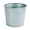 Galvanized Metal Christmas Planter Bucket with White Stars & Dots Sets, 2ct.